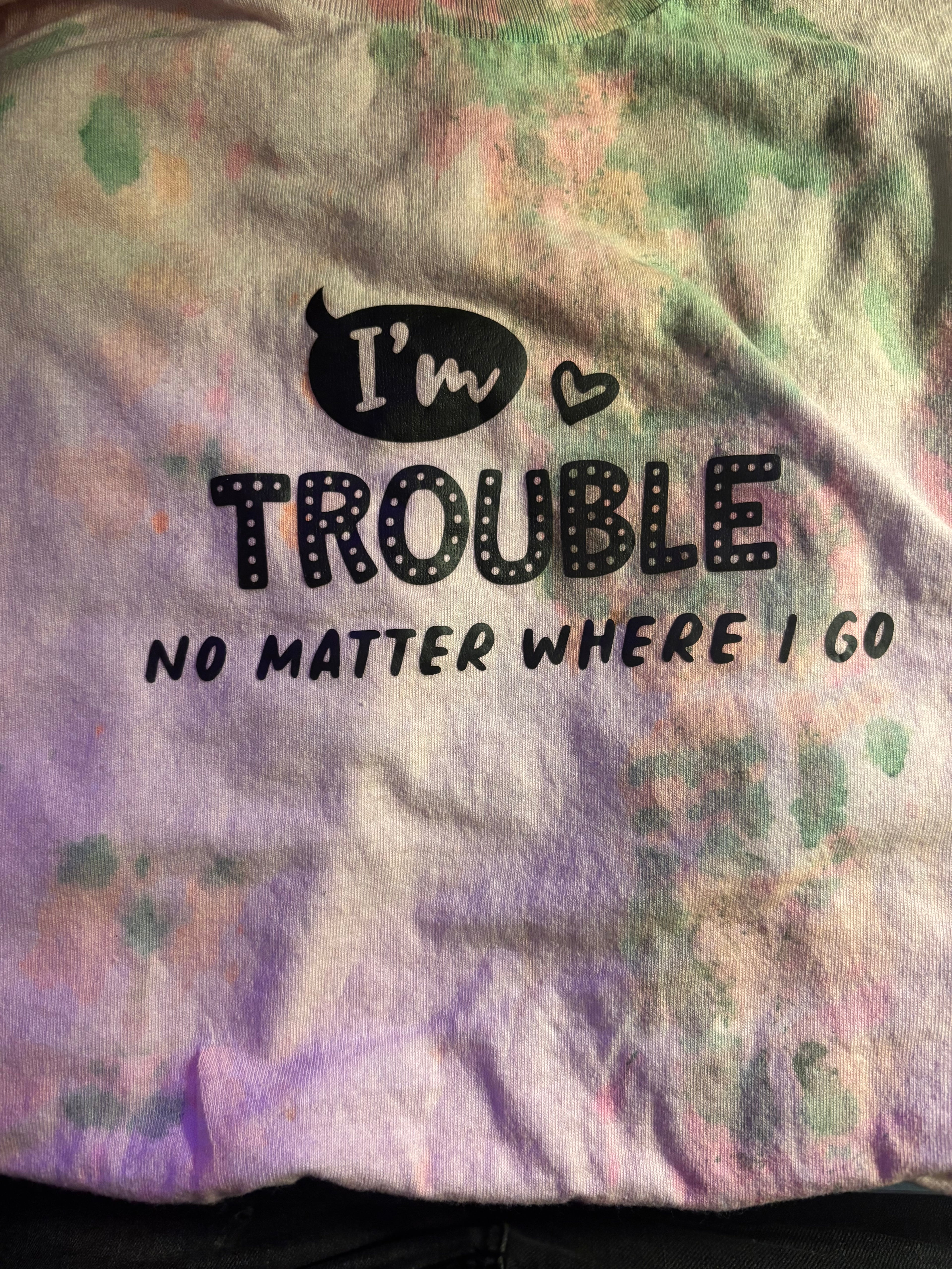 Matching tie-dyed T-shirts