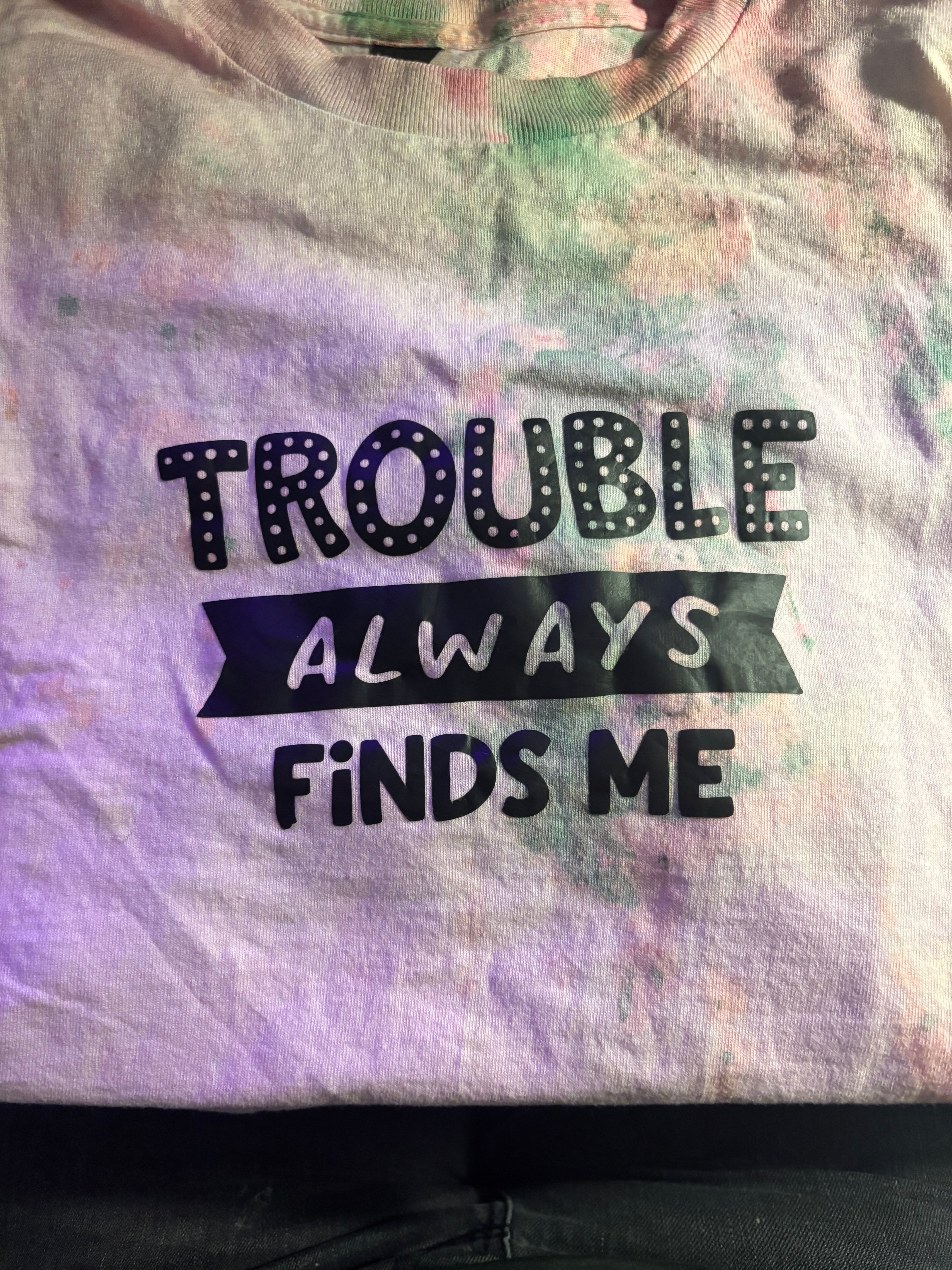 Matching tie-dyed T-shirts